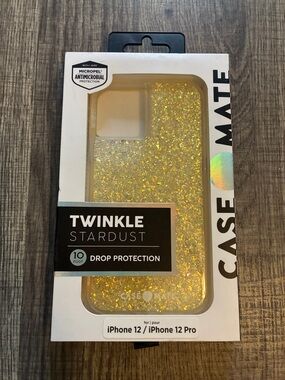 case-mate Twinkle Stardust Glitter Phone Case - Gold